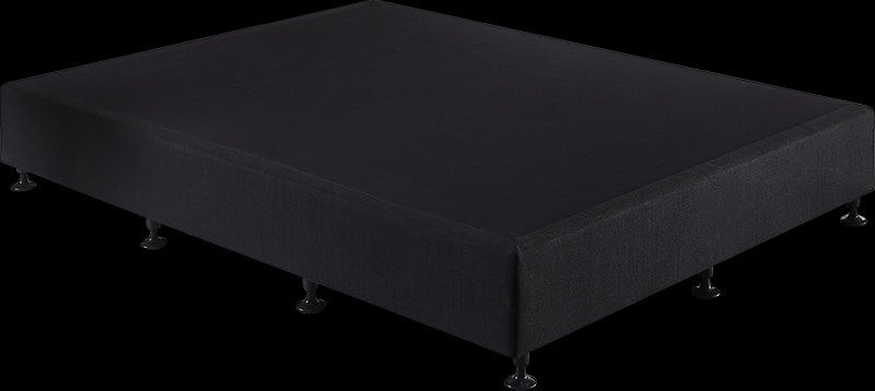 Palermo King Single Ensemble Bed Base Midnight Black Linen Fabric