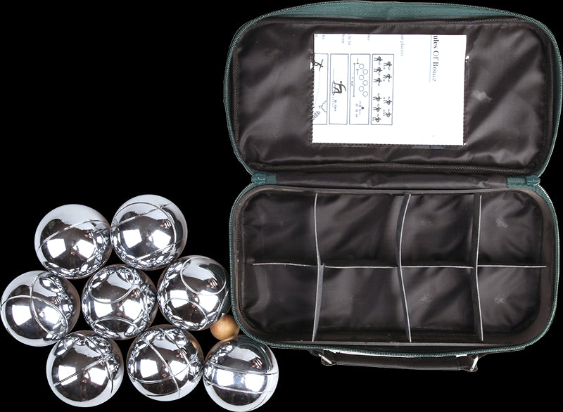 Deluxe Boules Bocce 8 Alloy Ball Set