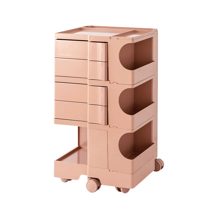 ArtissIn Replica Boby Trolley Storage Mobile Drawer Cart Shelf 5 Tier Pink
