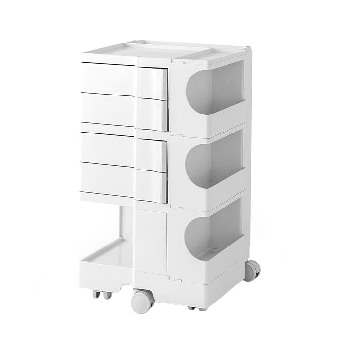 ArtissIn Replica Boby Trolley Storage Drawer Cart Shelf Mobile 5 Tier White