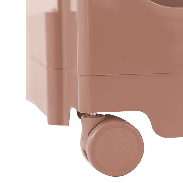 ArtissIn Replica Boby Trolley Mobile Storage Cart Shelf Drawer 3 Tier Pink