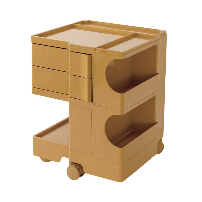 ArtissIn Replica Boby Trolley Storage Bedside Table Mobile Cart 3 Tier Yellow