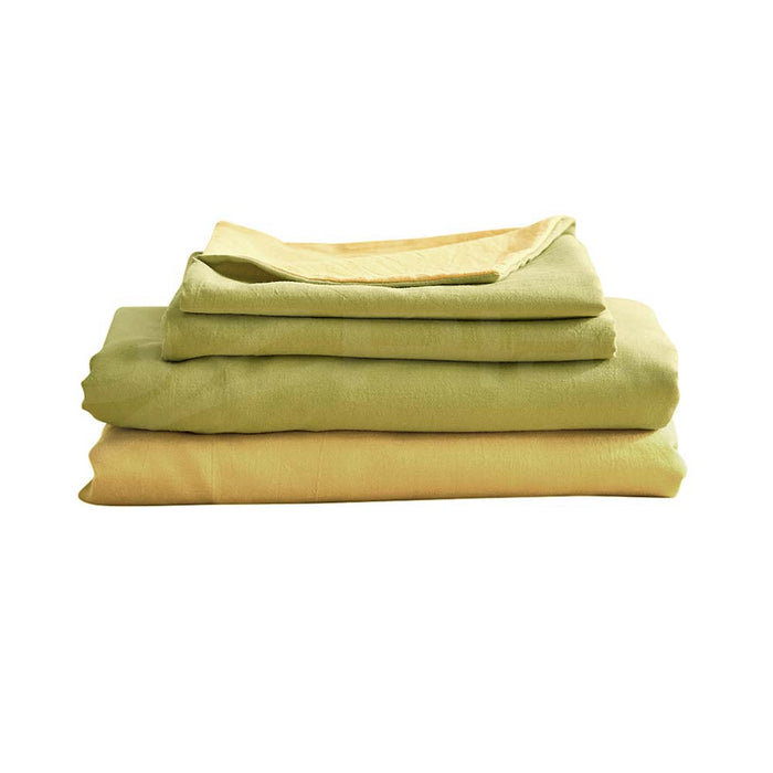 Cosy Club Sheet Set Bed Sheets Set Single Flat Cover Pillow Case Yellow Inspired