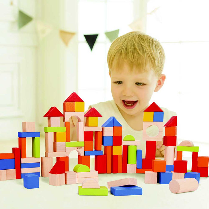 Classic World Deluxe 100pc Counting & Building Block set | Multi Colour