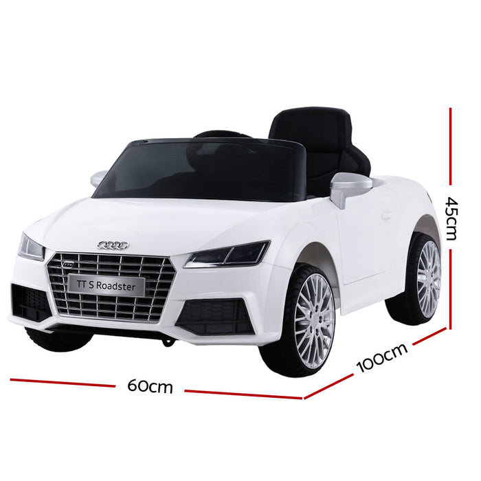 Audi Licensed Kids Ride On Cars Electric Car Children Toy Cars Battery White