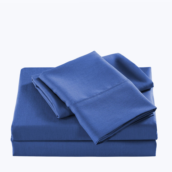 Casa Decor 2000 Thread Count Bamboo Cooling Sheet Set Ultra Soft Bedding King Royal Blue