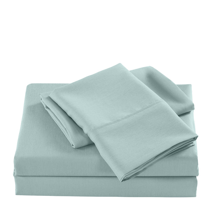 Casa Decor 2000 Thread Count Bamboo Cooling Sheet Set Ultra Soft Bedding King Single Frost