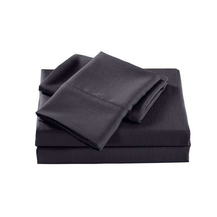 Casa Decor 2000 Thread Count Bamboo Cooling Sheet Set Ultra Soft Bedding Queen Charcoal