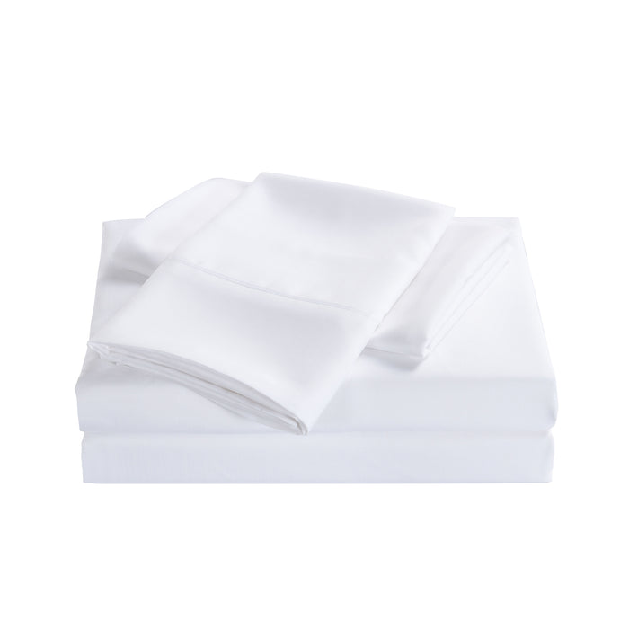 Royal Comfort 2000 Thread Count Bamboo Cooling Sheet Set Ultra Soft Bedding Double White