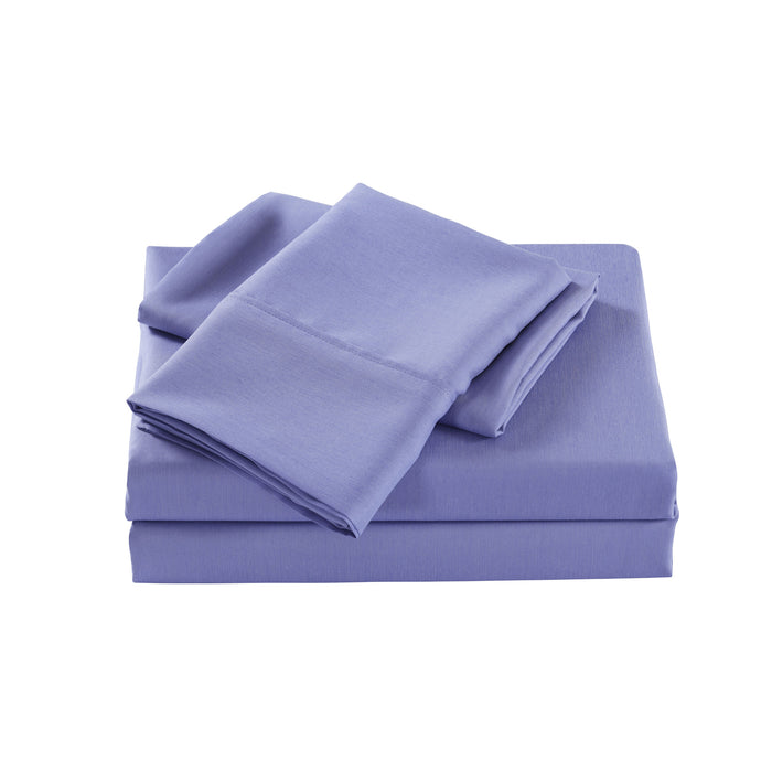 Royal Comfort 2000 Thread Count Bamboo Cooling Sheet Set Ultra Soft Bedding Double Mid Blue