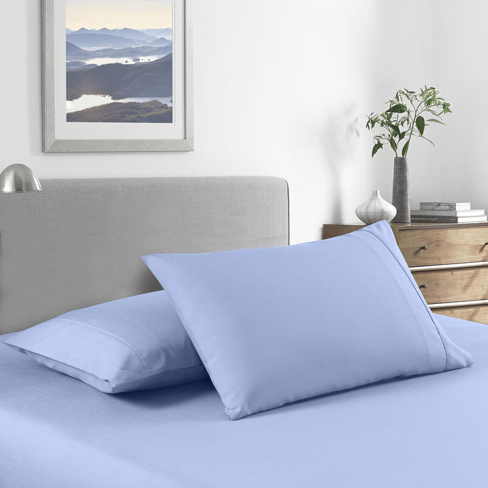Royal Comfort 2000 Thread Count Bamboo Cooling Sheet Set Ultra Soft Bedding Single Light Blue