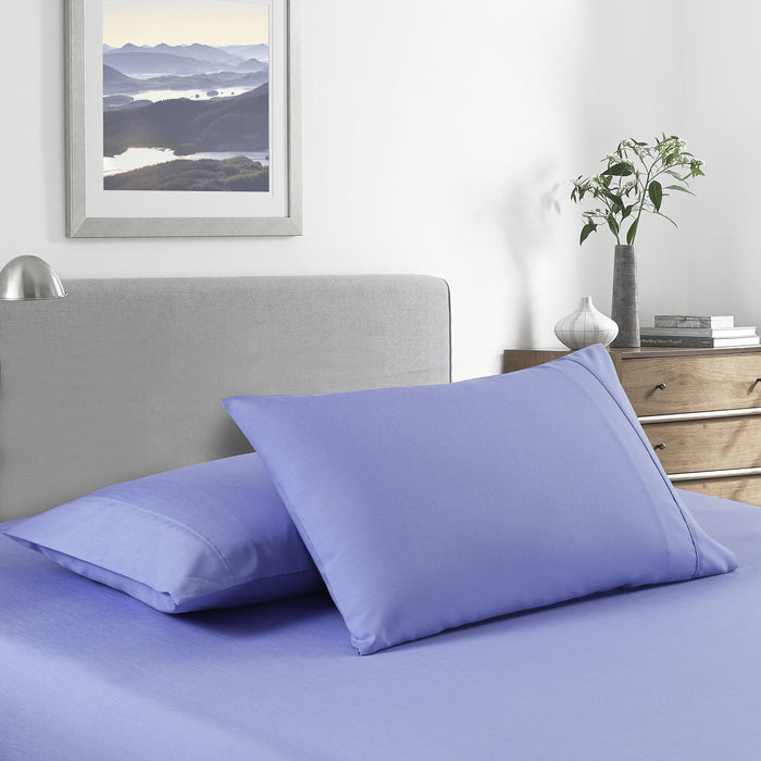 Royal Comfort 2000 Thread Count Bamboo Cooling Sheet Set Ultra Soft Bedding Single Mid Blue