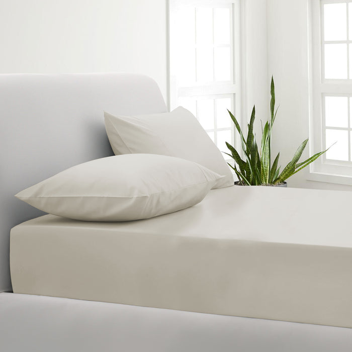 Park Avenue 1000TC Cotton Blend Sheet & Pillowcases Set Hotel Quality Bedding Single Pebble