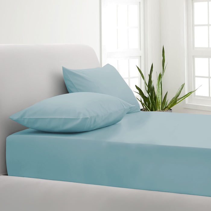 Park Avenue 1000TC Cotton Blend Sheet & Pillowcases Set Hotel Quality Bedding Single Mist