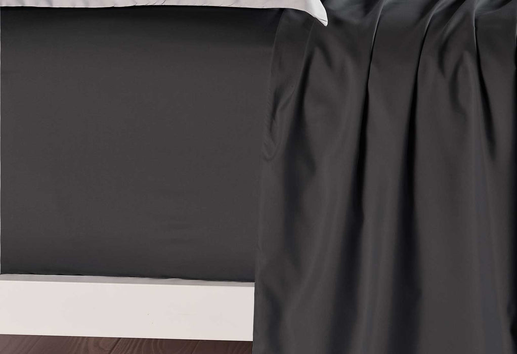 Luxton Single Size Black Color Fitted Sheet