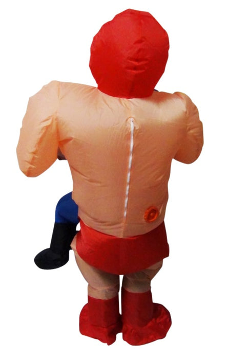 WRESTLER Fancy Dress Inflatable Suit -Fan Operated Costume