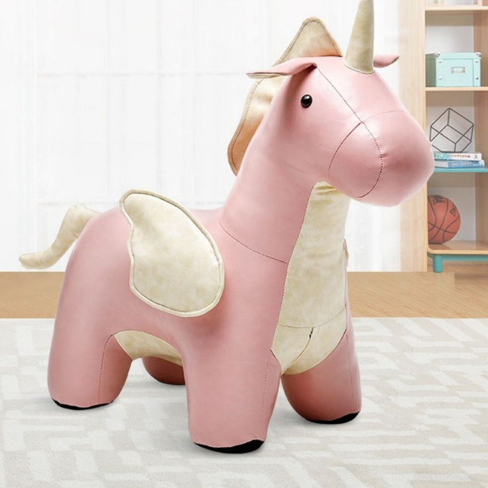 Wendy Wooden Pink Unicorn Princess Kiddie Chair