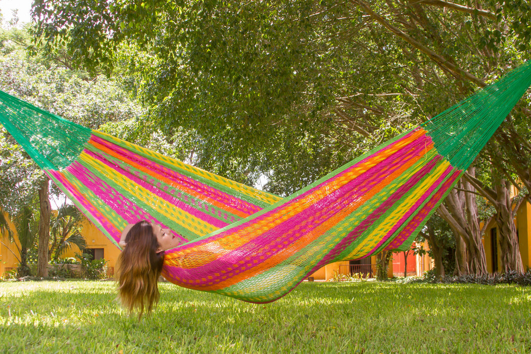 King Size Outdoor Cotton Hammock in Radiante